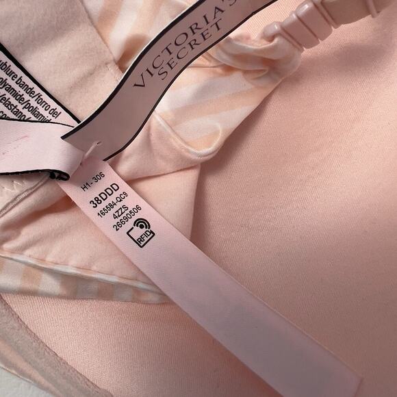 Victoria’s Secret Body By Victoria Bra Sz.38DDD Full Coverage Iconic Stripe NWT - Picture 8 of 8